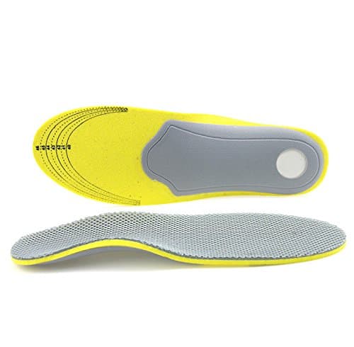 1Pair Unisex Flat Feet Orthotic Arch Support Memory Foam Shoe Soft Air Resistance Against Stench Sport Travel Height Insoles Pads Relief Pain Cushioning Size for Men