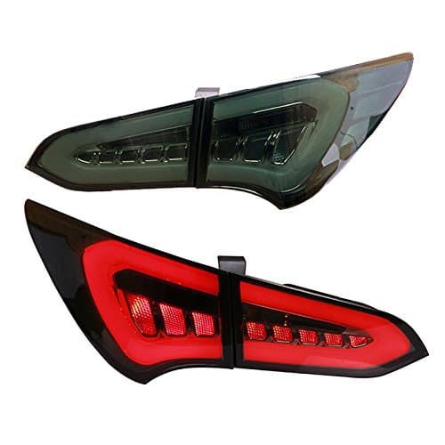 For Hyundai 2013-2015 Santa Fe IX45 Tail Lights LED Brake Lightbar Smoke Color Sold in 1 Pair