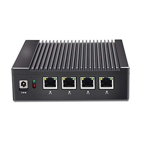 Fanless Mini PC Mikrotik Pfsense Firewall Network Security Server VPN Router Intel Quad Core J1900 4 Lan 8G RAM 240G SSD Partaker I8