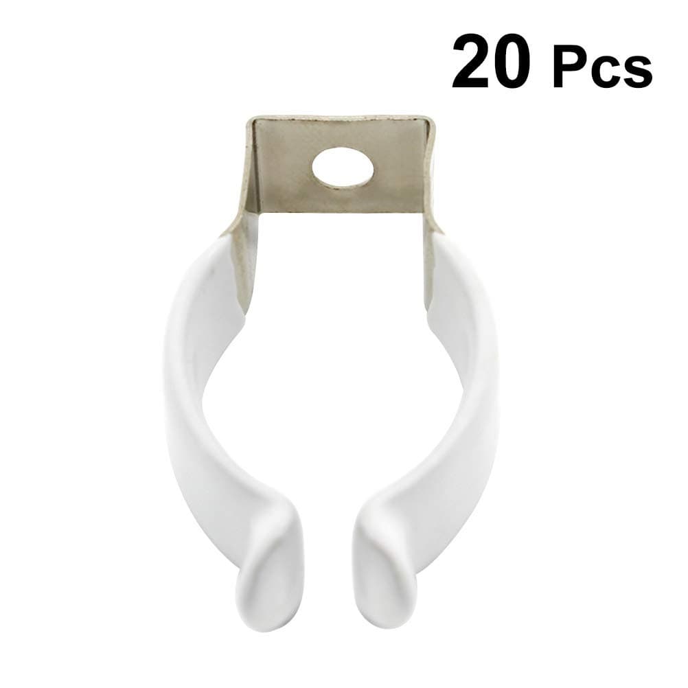 BESTOMZ 20 Pcs T8 U Clips Holder for LED Light Bulbs Lampholder Support Bracket