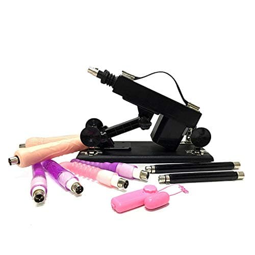 Machine Oral-Cup ing G-un with 6 Attachments Automatic Machines for Women Funny Products,Black