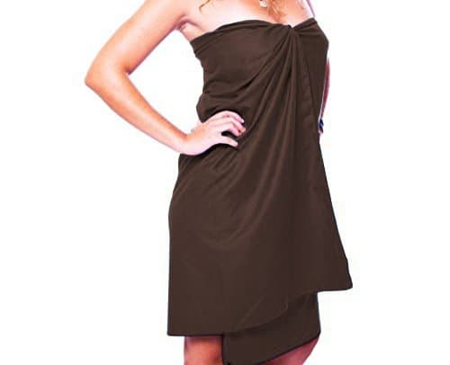 MyQuest Microfiber Towel, Medium 30x60in Bath Size With Case - Premium Microfiber For Sports, Yoga, Hiking, Travel - Dark Coffee