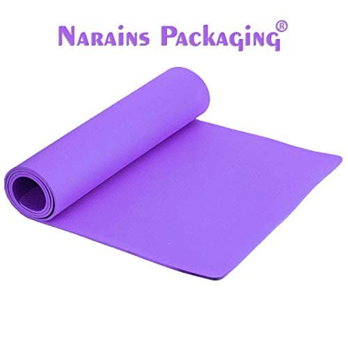 Narains Packaging Yoga Mat with Carrying Strap Extra Large Non-Slip, Moisture-Resistant, and Cushioned Yoga, Gym Mat Fitness Mat & Floor Exercise mat for Men & Women