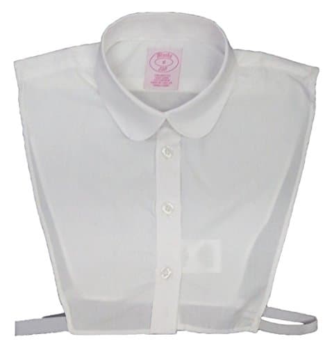 Blooks Womens Peter-Pan Collar Easy-Care Dickey - Half Shirt White M