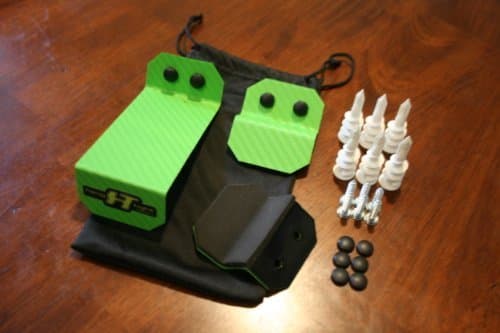 Snowboard / Wakeboard Wall Mounting Kit ~ Carbon Fiber Green