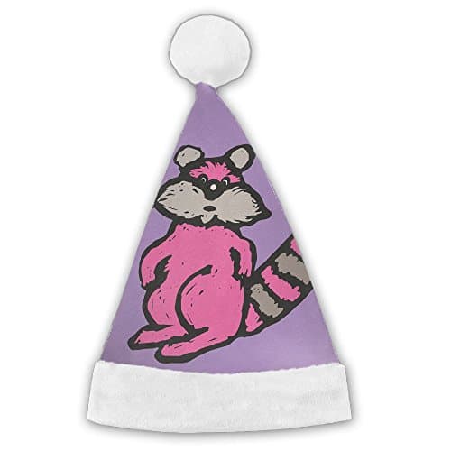 ERNAA Christmas Santa Hat Cat With Long Tail Holiday Theme Hats Printed For Adults And Children