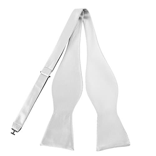 Mens Exquisite Woven Silk Self Bowtie Solid Plain Bow Ties