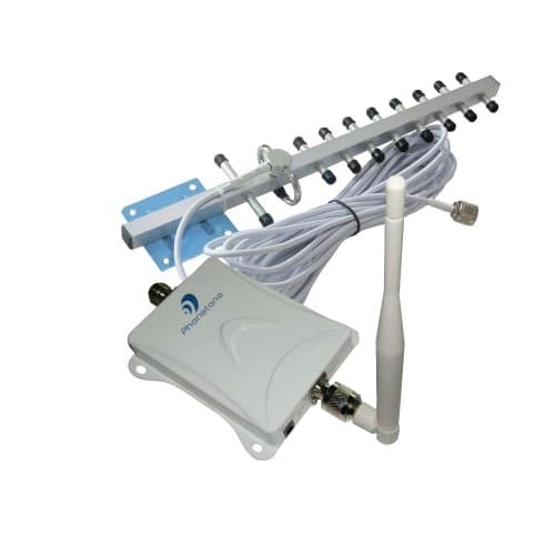 Large Coverage 70db PCS 1900MHz Cell Phone Mobile Signal Booster Repeater Amplifier Extender Full Kit with Outdoor Yagi and Indoor wireless Antennas