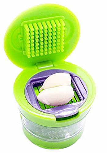 Petrista Multi Functional Home Kitchen Garlic Press Chopper Slicer Hand Presser Grinder Crusher Tool