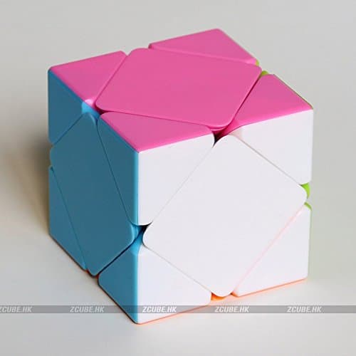 Kingcube Fanxin Skewb Stickerless Pink Magic cube FX Skewb Candy cube puzzle