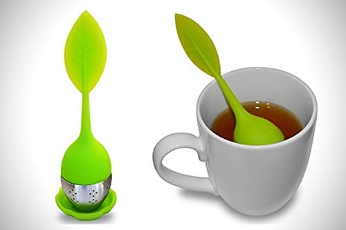 Steel Ball Tea Infuser with Leaf Strainer Handle (colors may vary)