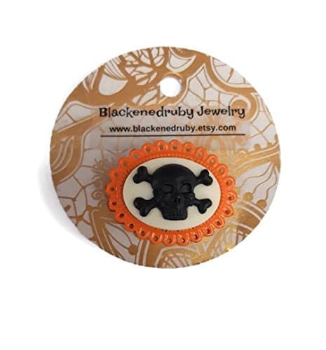 Pirate Skull Cameo Brooch