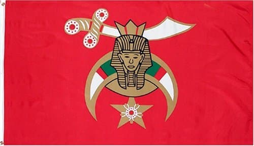 Shriner Flag - 3 foot by 5 foot Polyester (NEW)