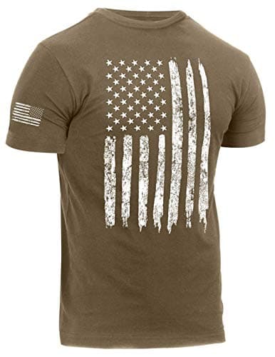 Distressed US Flag Athletic Fit T-Shirt