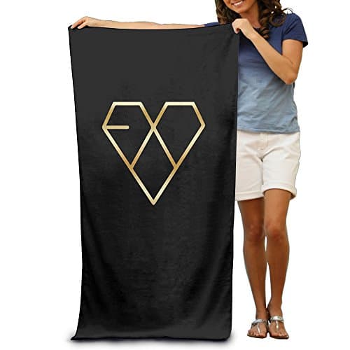 Kpop EXO Gold Logo 31.5"51" Beach Towel