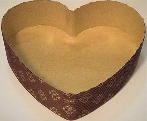 18 pc. Large Heart Pan Disposable Paper 9" Heart Shaped Mold Baking pan- 18 pack