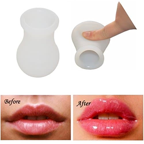 Lips Plumper,food-grade Soft silicone,Lips Enhancer Plumper Device,White