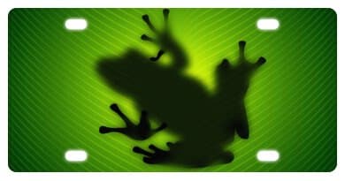 Tree Frog Novelty License Plate Decorative Front Plate 6" X 12"