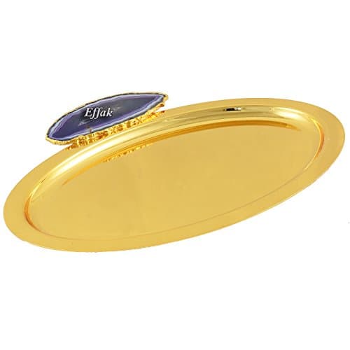 Tray, Pastry Dishes, Cake Plate, Coffee Table Decor, Styling, Serving Trays, Gold Plated, Serving Dishes, Tableware, Cheese Platter, Gold, Gemstone, Agate, Purple