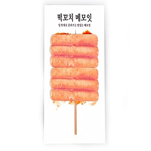 BAN8 Funny Food Item Post-it Pop-up Notes 40 Sheets/Pad (Rice Cake Skewers )