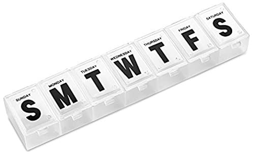 Extra Large Jumbo 7 Day Pill Reminder By TZIPCO