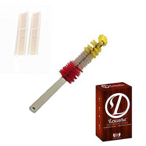 Lescana Paramount Series Clarinet Reeds 2 PACK (Size 3.5) with Bonus Clarinet Mouthpiece Brush