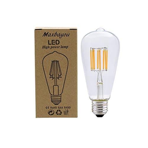 MBO E27 Vintage Edison Bulb LED 4W 6W 8W 3000K Warm White AC85-265V Non-dimmable for Indoor Table Lamps &amp; Pendant (8)