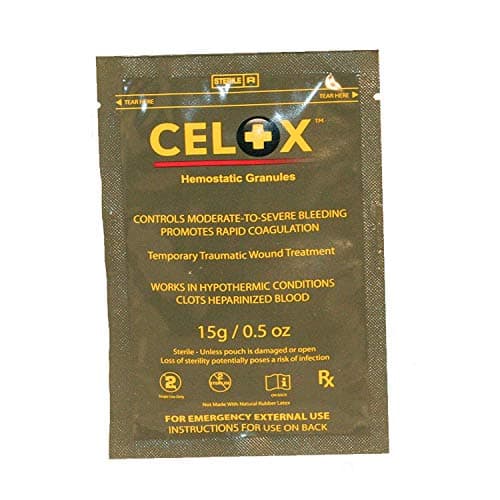 Celox V12090 Blood Clotting Solution, 15g Pouch