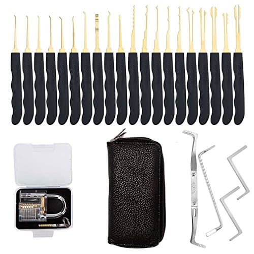 Practice tools Set with 24 Piece Unlocking Lock Tools Set