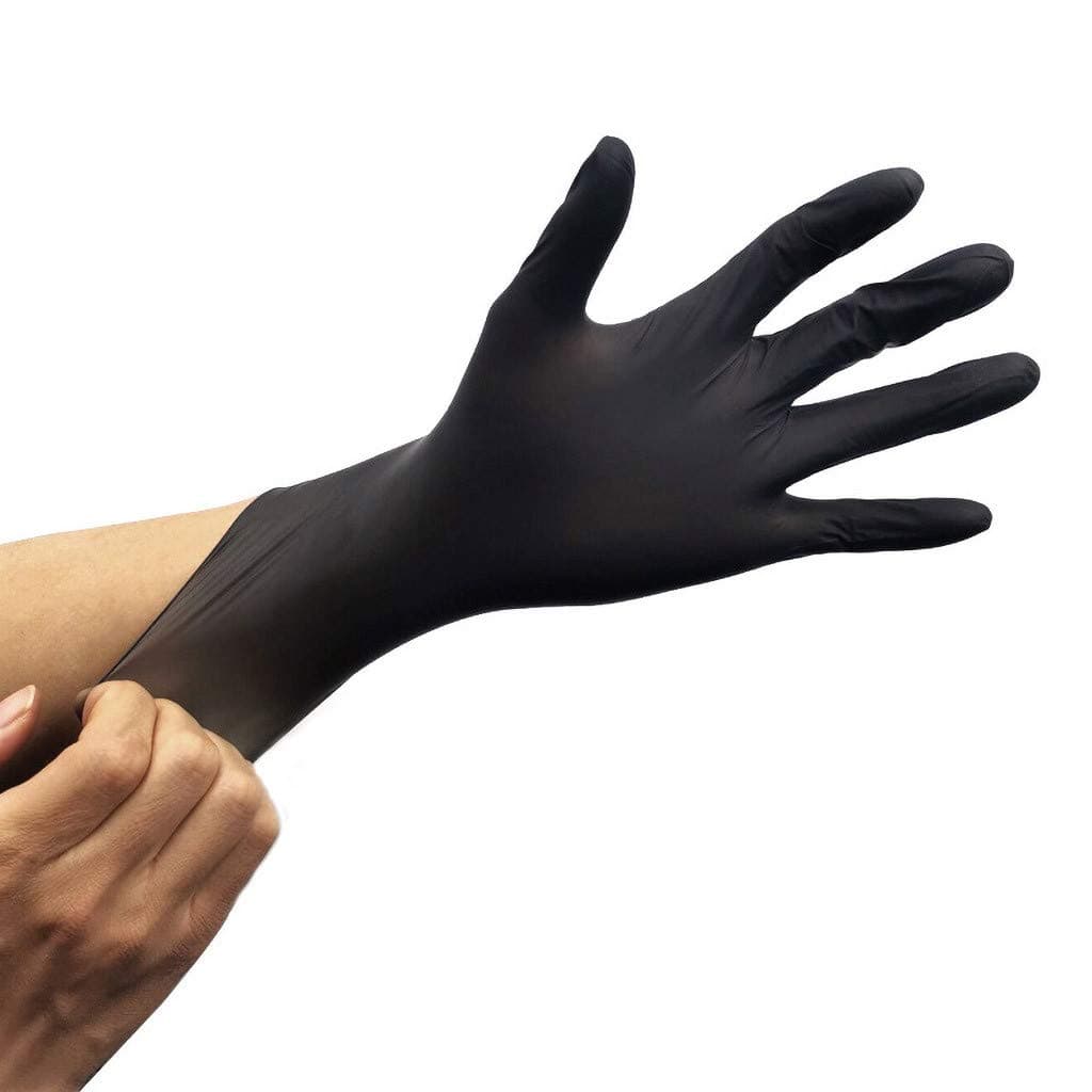 Rubber Comfortable Disposable Mechanic Nitrile Gloves Exam Gloves