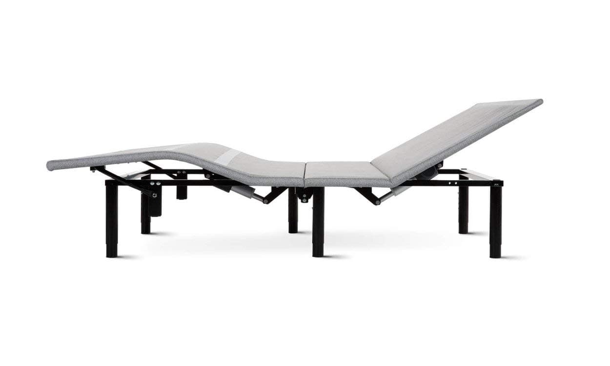 Leesa Twin XL Whisper Quiet Motorized Adjustable Mattress Base, Customize your Sleeping Position and Bed Height, Gray/Black