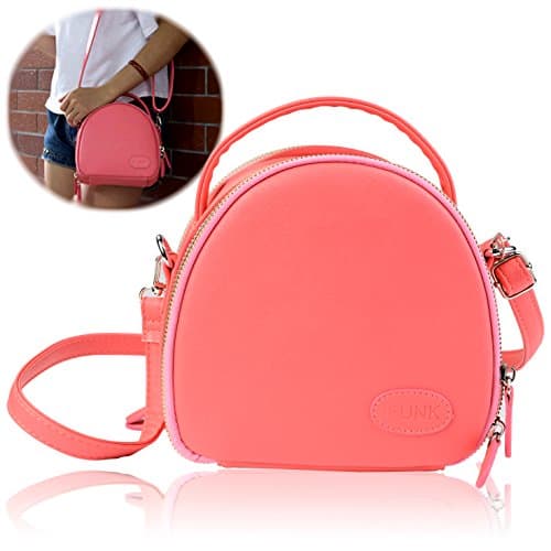 Minoniso Instax Mini Zipper Universal Camera Case for Fujifilm Instax Mini 8 70 7s 25 50s 90 Camera and Accessories - Rose Red
