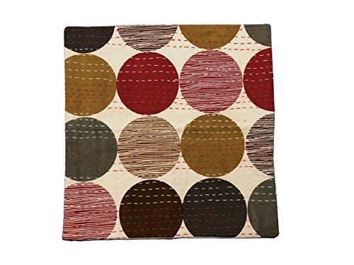 Geometric Circles Throw Pillow Cover, 16in x 16in