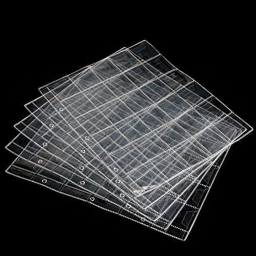Coin Holders, 30 Pockets Classic Coin Holders Folder Pages Sheets For Storage Collection Album