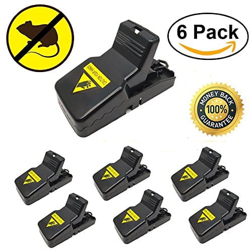 Mouse Trap, Rat/Mice Trap That Work Humane Power Rodent Killer 100% Mouse Catcher [Quick &amp; Effective &amp; Reusable &amp; Sanitary] Safe for Families and Pet - 6 Pack