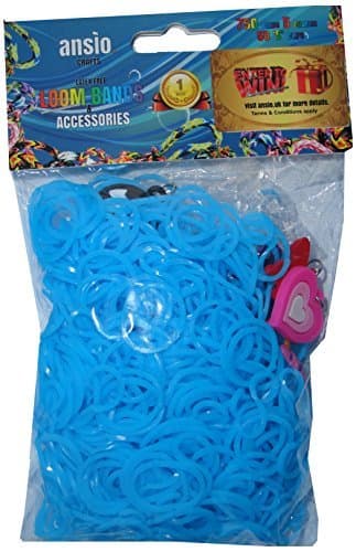 Loom Bands with Charms and S-Clips (Sky Blue) by Bands