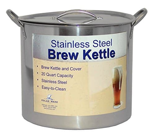 Polar Ware Stainless Steel Brew Pot with Cover, 30-Quart