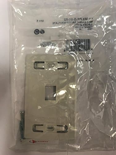 SIEMONMX-FP-S-01-02 MX, Single Gang, Single Opening, White, Single Port, Flush MOUNTING, FACEPLATE