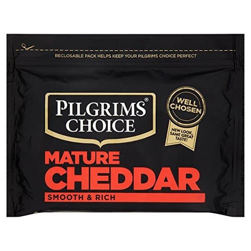 ( 12 Pack ) Pilgrims Choice Mature Cheddar 350g