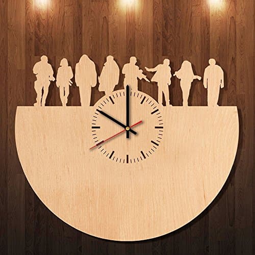 Suside Squad Dangerous Eco Friendly Wood Wall Clock - Get unique kids room or home wall decor - Gift ideas for teens, friends – Comics Antihero Unique Art Design