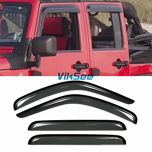 Viksee 4pcs Window Visors for 02-07 Liberty Sun/Rain Guard Wind Deflector Vent Shade