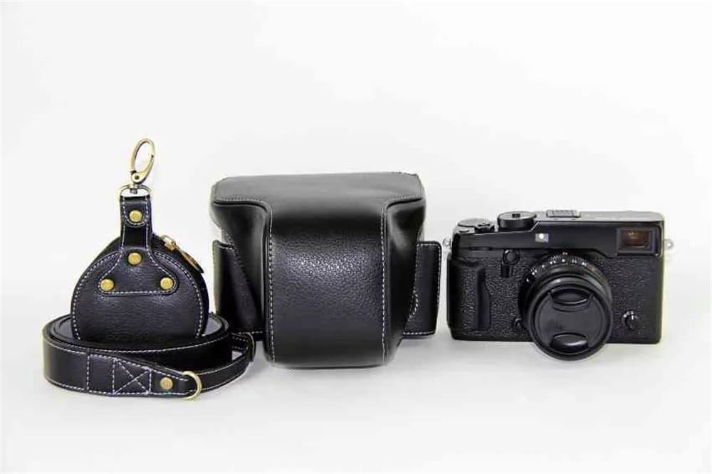 X-Pro2 Camera Case, Zakao Genuine Real Fullbody Bottom Opening Version Protective Leather Camera Case Bag for Fujifilm Fuji X-Pro2 Xpro2 X-Pro 2 16-55mm Lens with Shoulder Strap and Mini Bag (Black)