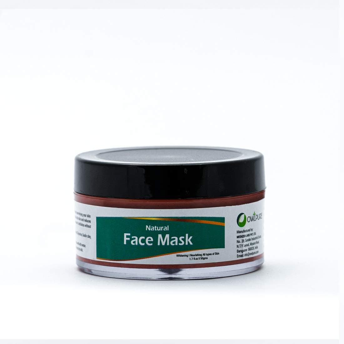 Owlpure Natural & Hand Made Clay Based Face Pack/Mask 50 gm