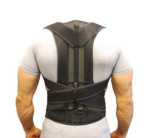 Brand New Deluxe Neoprene Double Pull Lumbar Lower Back Support Brace Exercise Belt Back support posture correction (M)
