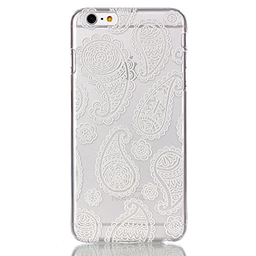 iPhone 6 Slim TPU Case,GreenDimension Transparent Petal Inked Pattern Hybrid 2 in 1 Protective Floral Shell with Flexible Silicon Soft TPU Girly Perfection Cover + Touch Pen for Apple iPhone 6 6s 4.7"