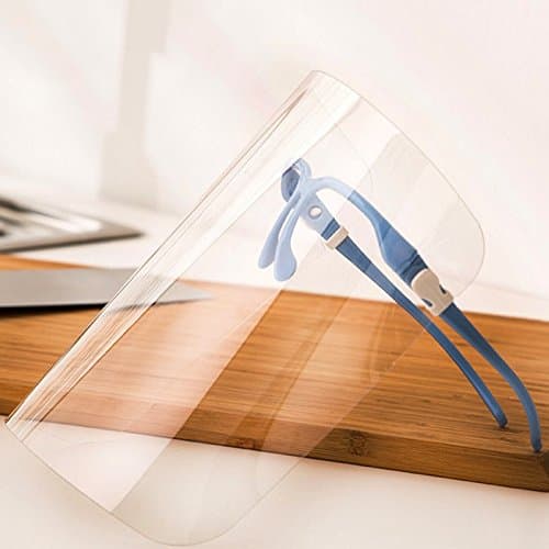 Face Shield Mask - Splash Shield Face - 1 Piece Face Shield Cooking Gadgets Oil Splash Preventing Anti-Scald Spilled Fume Mask Safe Colorful Frame Transparent - Oil Splatter Shield - RANDOM COLOR