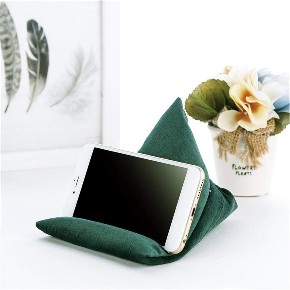 Pad Mobile Tablet Stand Pillow Holder Universal Phone Stand Super Soft Velvet Multi-Angle Soft Pillow for Bed Floor Desk Sofa Reading General Purpose 22 X 17cm