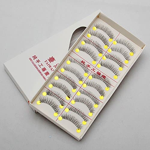 SyGyn(TM) New 10 PairsModels Natural Thick Handmade False Eyelashes Eye lash Transparent