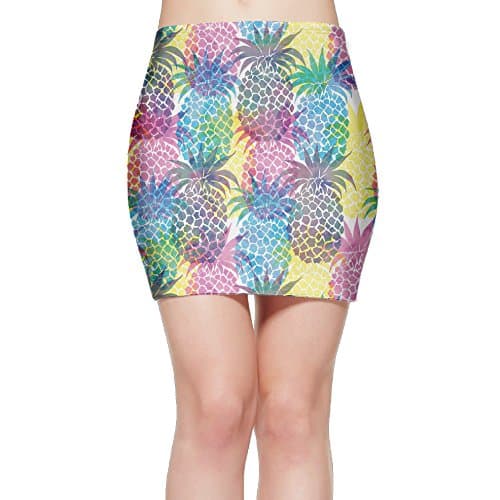 Funk Pineapple Womens Mini Bodycon Skirt