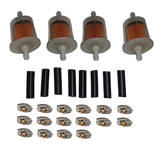5/16" Pro-1 G2P In-Line Fuel Filter Kit Including Size 4 Breeze Clamps and Connector Hose 28 Piece Bundle